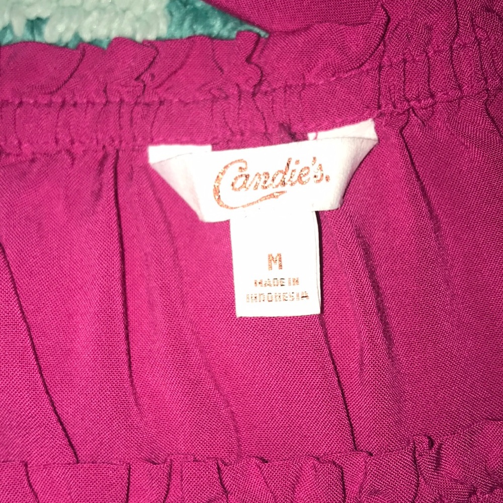 Pink Off-the-Shoulder Top - Picture 3 of 4